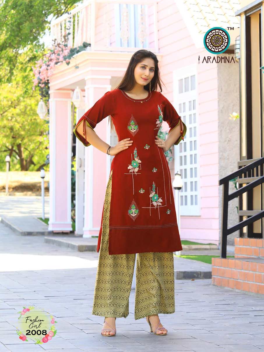 Fashion Girl Vol-2 Embroidery Print Kurti Set Fashion Girl Vol-2 Embroidery Print Kurti Set